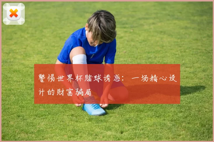 警惕世界杯赌球诱惑：一场精心设计的财富骗局